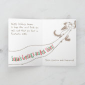 シャム猫の子猫 アート シーズンズ グリーティングカード シーズンカード (内部)