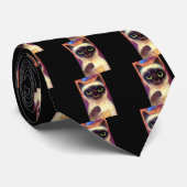 シャム猫の数々のなネコ科の蝶芸術- ネクタイ (ロール)