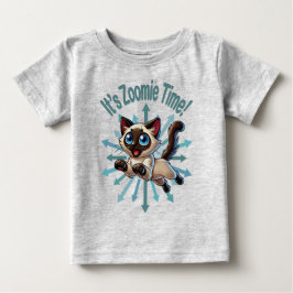 シャム猫の暴走タイム ベビーTシャツ