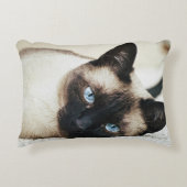 シャム猫の枕 アクセントクッション (正面)