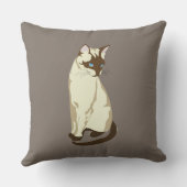 シャム猫の枕 クッション (裏面)