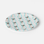 シャム猫の水彩画 ペーパープレート (アングル)