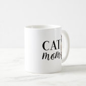 シャム猫の猫好きママ コーヒーマグカップ (正面右)