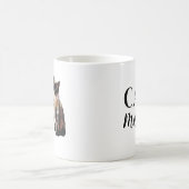 シャム猫の猫好きママ コーヒーマグカップ (中央)