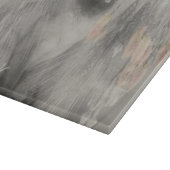 シャム猫の白黒ポーズ カッティングボード (角)