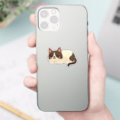 シャム猫の睡眠 - クリームとブラウンのキャラクター シール (スマートフォン)