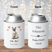 シャム猫の結婚式 缶クーラー 引き出物