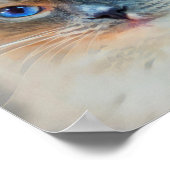 シャム猫の青い目 ポスター (角)