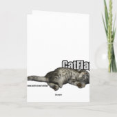 シャム猫の顔カード カード (裏面)