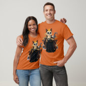 シャム猫の魔女のハロウィンパーティ Tシャツ (ユニセックス)