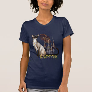 シャム猫のTシャツ Tシャツ