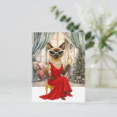 シャム猫はクリスマスハウスにいる シーズンポストカード (スタンド正面)