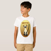 シャム猫はワイシャツをからかいます Tシャツ (正面フル)