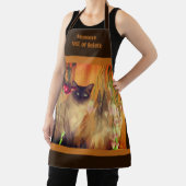 シャム猫アニマルアートパーソナライズされた エプロン (インサイチュ)