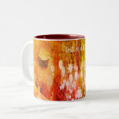 シャム猫アニマルアートパーソナライズされた ツートーンマグカップ (正面左)