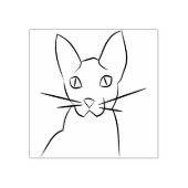 シャム猫イラストレーションスタンプ ラバースタンプ (インプリント)