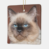 シャム猫オーナメント セラミックオーナメント (左)