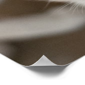 シャム猫カスタマイズ可能ポスター ポスター (角)