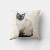 シャム猫カスタム装飾用クッションかわいいシックなギフト クッション (裏面)