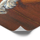 シャム猫キャッツ「ファミリー昼寝」アートポスター ポスター (角)