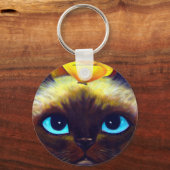 シャム猫キーチェーン キーホルダー (正面)