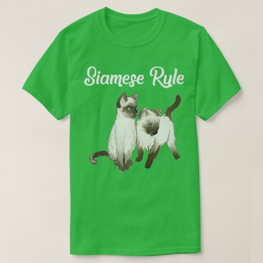 シャム猫ギフトシャムのルールシャム子猫 Tシャツ (デザイン正面)