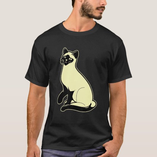シャム猫ギフト Tシャツ (正面)