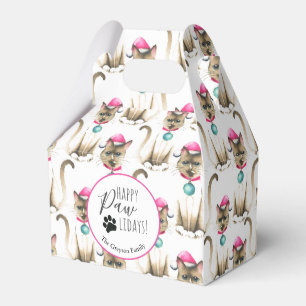 シャム猫クリスマスフェイスボックス フェイバーボックス