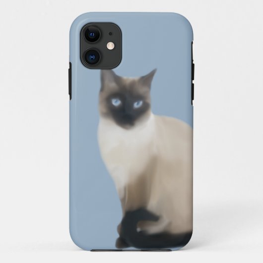 シャム猫ケース Case-Mate iPhoneケース (裏面)