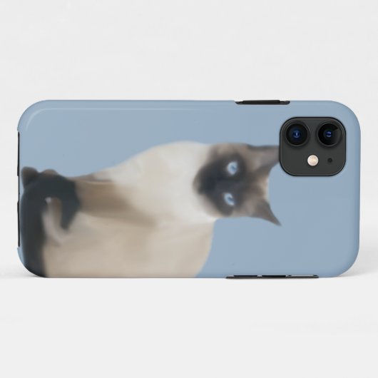 シャム猫ケース Case-Mate iPhoneケース (裏面(横))