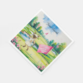 シャム猫ゴルファーのためのゴルフ女性大会 スタンダードランチョンナプキン (角)