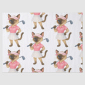 シャム猫ゴルファーのためのゴルフ女性大会 薄葉紙 (正面)