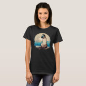 シャム猫シールポイントsiamese yoga postures tシャツ (正面フル)