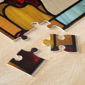 シャム猫ステンドグラスジグソーパズル ジグソーパズル (側面)