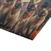 シャム猫ハロウィン不気味 カッティングボード (角)