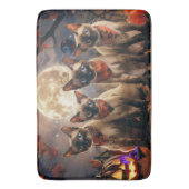 シャム猫ハロウィン不気味 バスマット (正面縦)