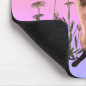 シャム猫バタフライパーソナライズされた マウスパッド (コーナー)