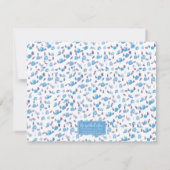 シャム猫パーソナライズされた文房具 ノートカード (裏面)