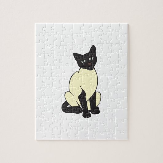 シャム猫ペットかわいい運命の動物 ジグソーパズル (縦)