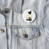 シャム猫ペットかわいい運命の動物 缶バッジ (インサイチュ)