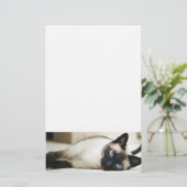 シャム猫ペット 便箋 (スタンド正面)