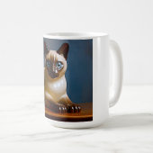 シャム猫マグ コーヒーマグカップ (正面右)