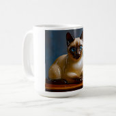 シャム猫マグ コーヒーマグカップ (正面左)