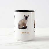シャム猫マグ ツートーンマグカップ (中央)