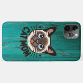 シャム猫ママ 母の日ギフト 猫好きのための Case-Mate iPhoneケース (裏面(横))
