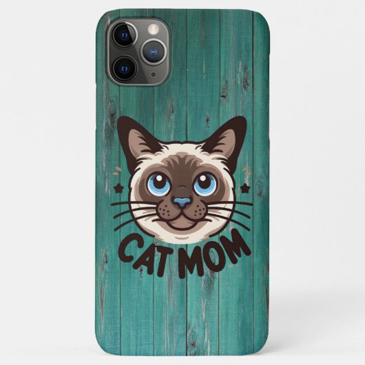 シャム猫ママ 母の日ギフト 猫好きのための Case-Mate iPhoneケース (裏面)
