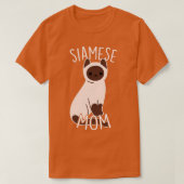 シャム猫ママ Tシャツ (デザイン正面)