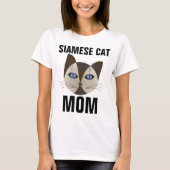 シャム猫ママTシャツ Tシャツ (正面)