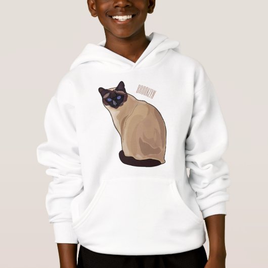 シャム猫マンガイラストレーション (正面)
