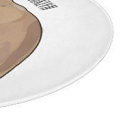 シャム猫マンガイラストレーション カッティングボード (角)